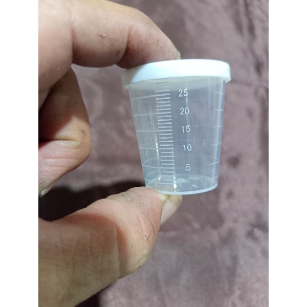 Gelas Takar 30 ml / Gelas Ukur 30 ml + tutup