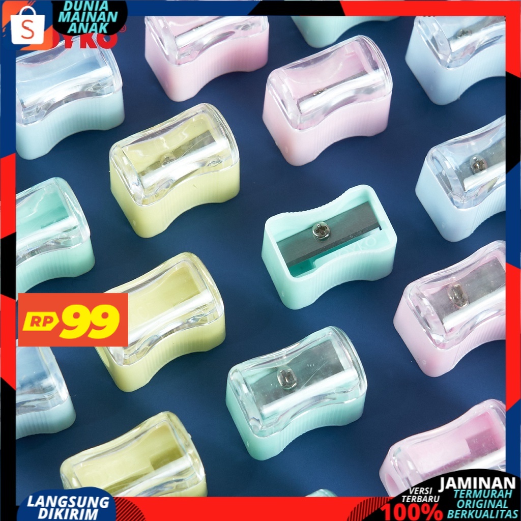 ( PROMO 99 ) Serutan Sharpener Rautan Joyko SP-362PTL Pastel Color Termurah