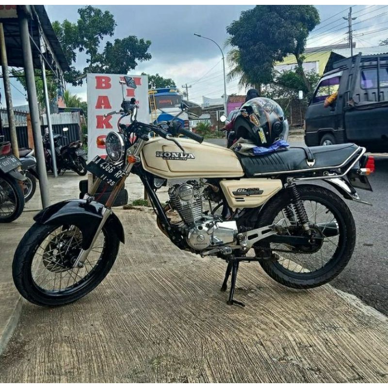 Striping lis sticker srandar ori honda Gl 100 Striping GL 100 Gold Gold transparan