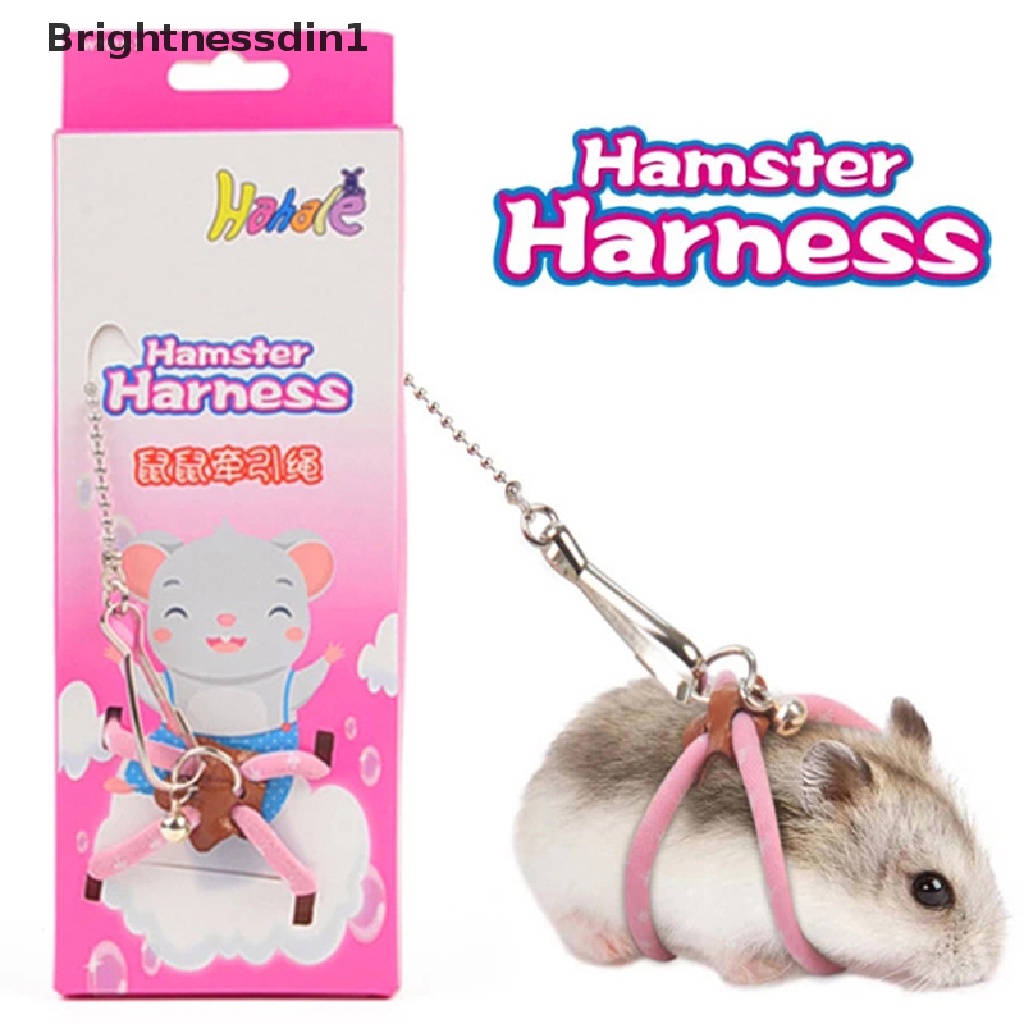 Set Tali Traksi Harness Dapat Disesuaikan Dengan Bel Ukuran Kecil 1 In 1 Untuk Hamster Peliharaan