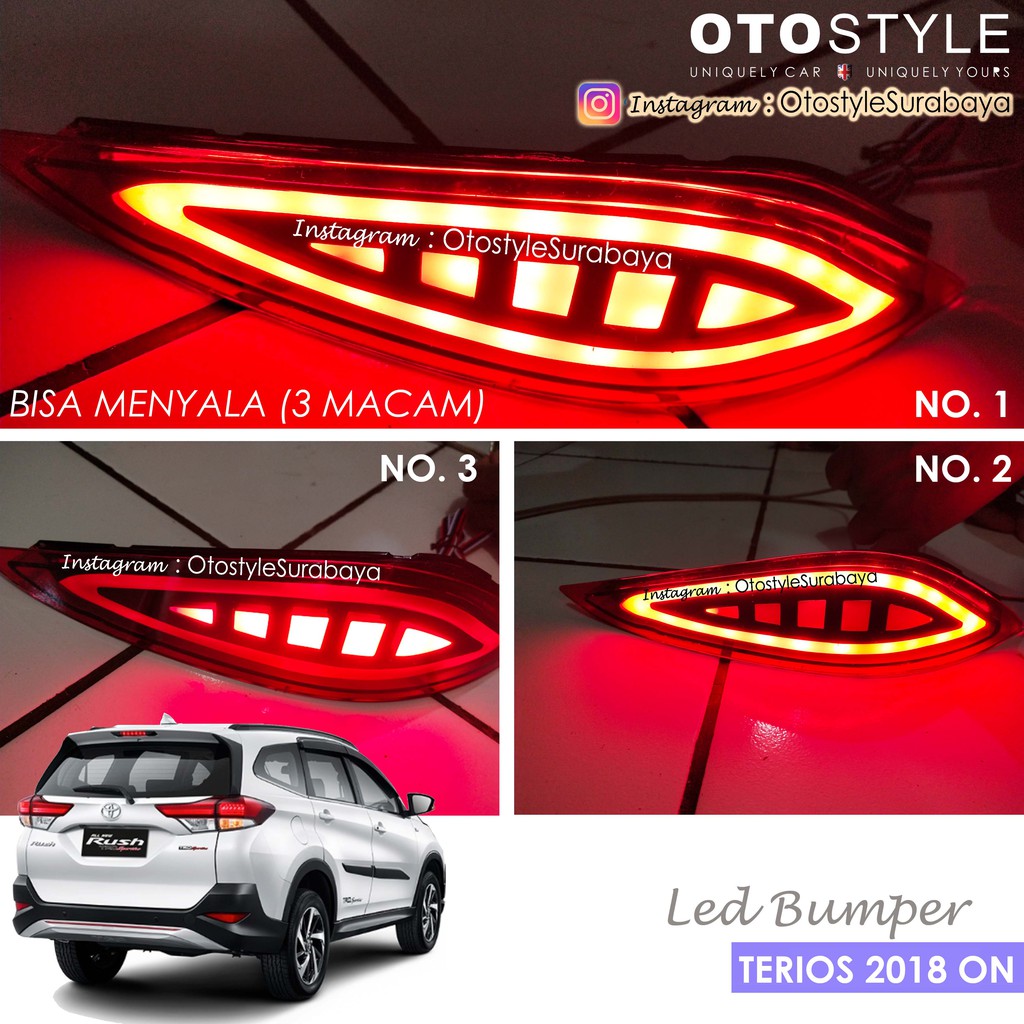 LED Bumper RUSH 2018 ON  - Reflektor Bumper Belakang
