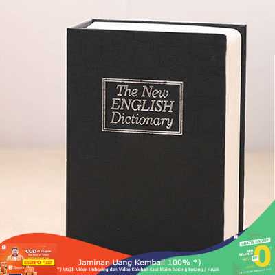 (BISA COD) RVOSTR  Security Dictionary Cash Jewelry Key Lock Book Storage - ER567