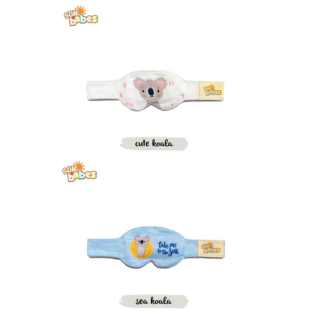 Sun babes Baby Eye Mask / Kacamata jemur / penutup mata bayi / sunbabes