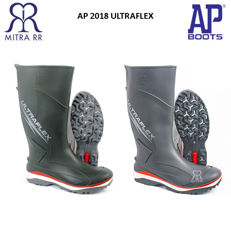 Mitrarr AP TERMURAH AP Bots Ultraflex Grey/ Abu Tua - Sepatu AP Safety Boot Tinggi Panjang AP 2018