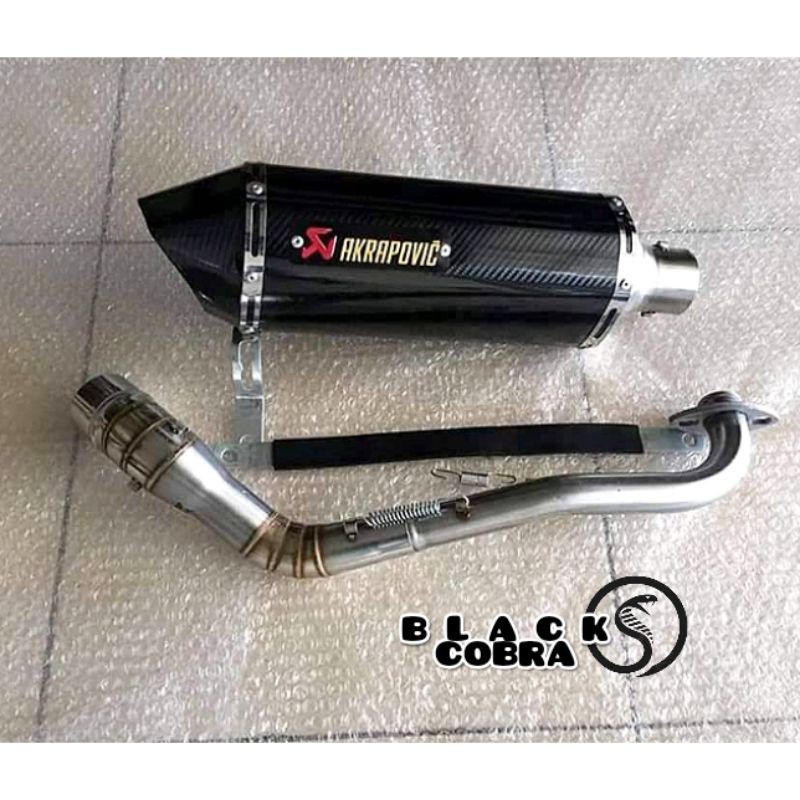Knalpot Aerox Akrapovic Layang Carbon Fullsystem