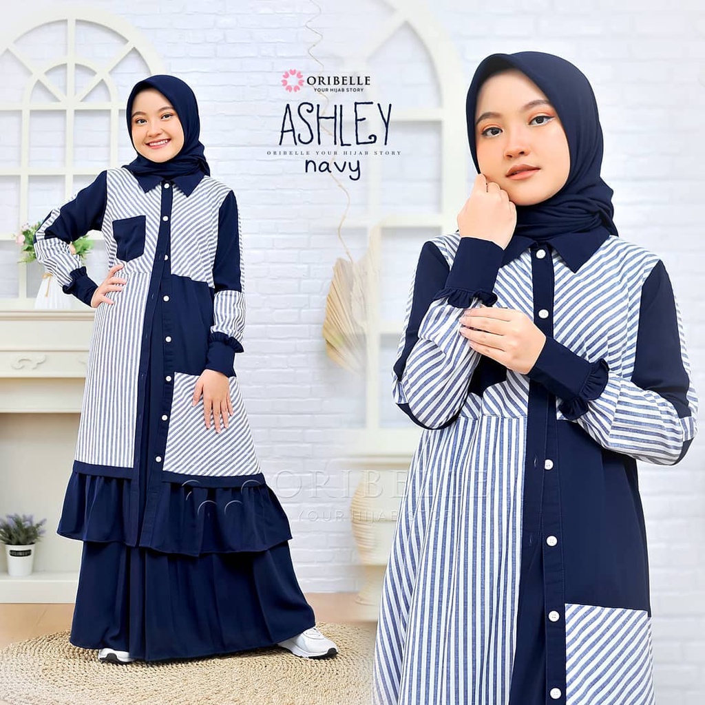 MRA - Gamis Anak Usia 8-12 Tahun Ashley kids Model Gamis Anak Terbaru 2021 Kekinian