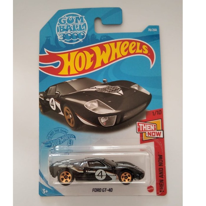 Diecast Hot Wheels FORD GT-40 GT 40 Hitam Gumball 3000 HW Hotwheels Mobil Mainan Anak Regular