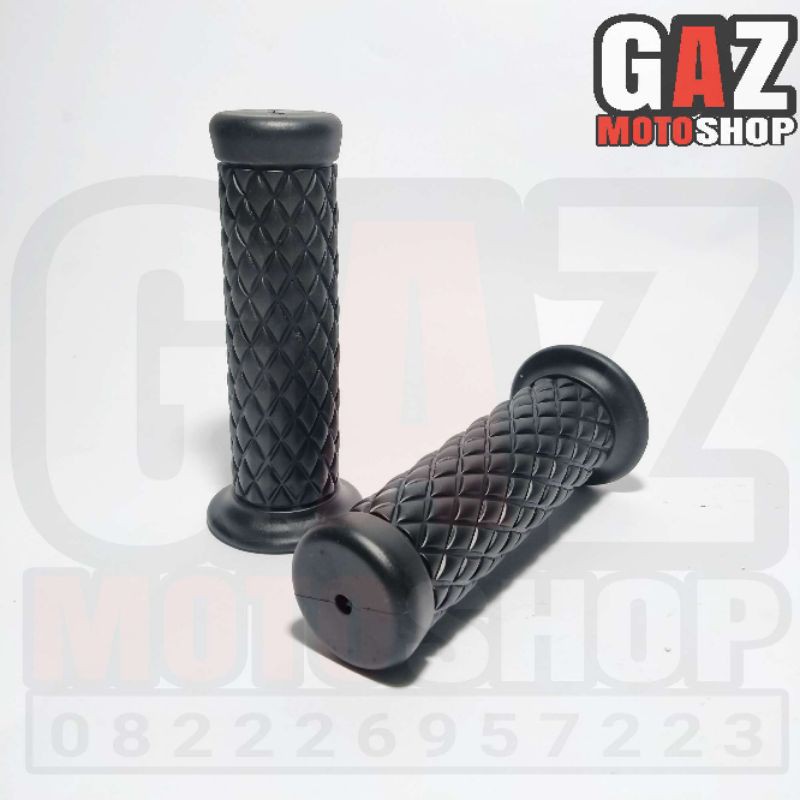 Handgrip Wajik Classic Hanfat Diamond Retro Handgrip Classic Klasik CB Japstye W175 Custom