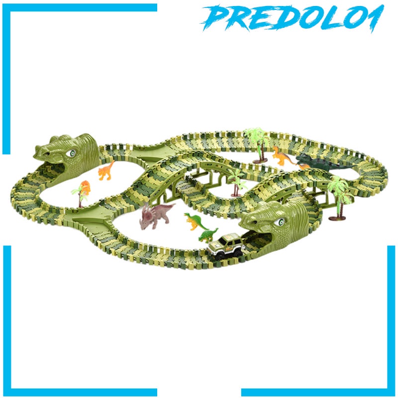 [PREDOLO1] Dinosaur Racing Track Toys Dinosaur Toys Kids Gift for Christmas Kids Boys