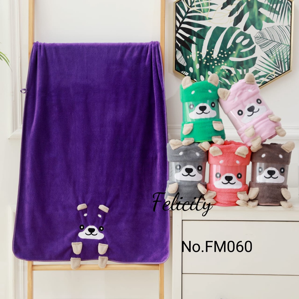 KUP - COD MURAH SATUAN HANDUK MICROFIBER ANAK KARAKTER BONEKA UK 50 X 100 CM