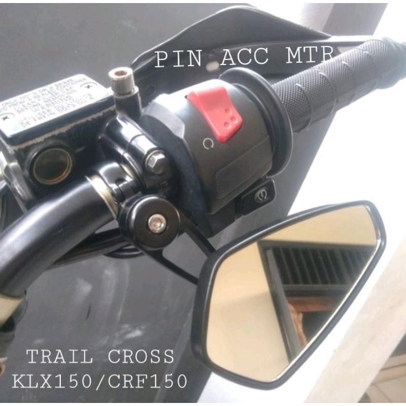 Promo/Spion oval KLX Supermoto Crf/Klx/D-Tracker Old New /XSR/Vixion/Byson/Dill/Model Oval Jepit Stang kolong under mirror trail