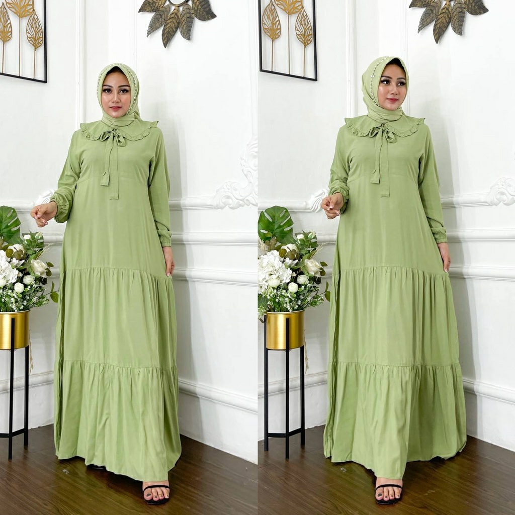 Gamis Katun Twill KINAN MAXY Korean Dress