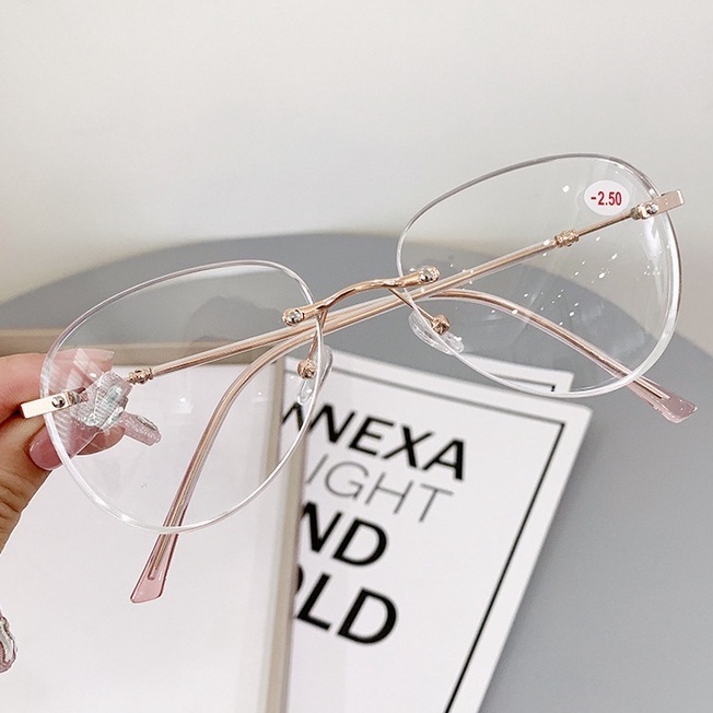 0 Lampu Biru Anti Blue Light°-400° Kacamata Myopia Pelindung Radiasi Ultra Ringan Untuk Pria Dan Wanita