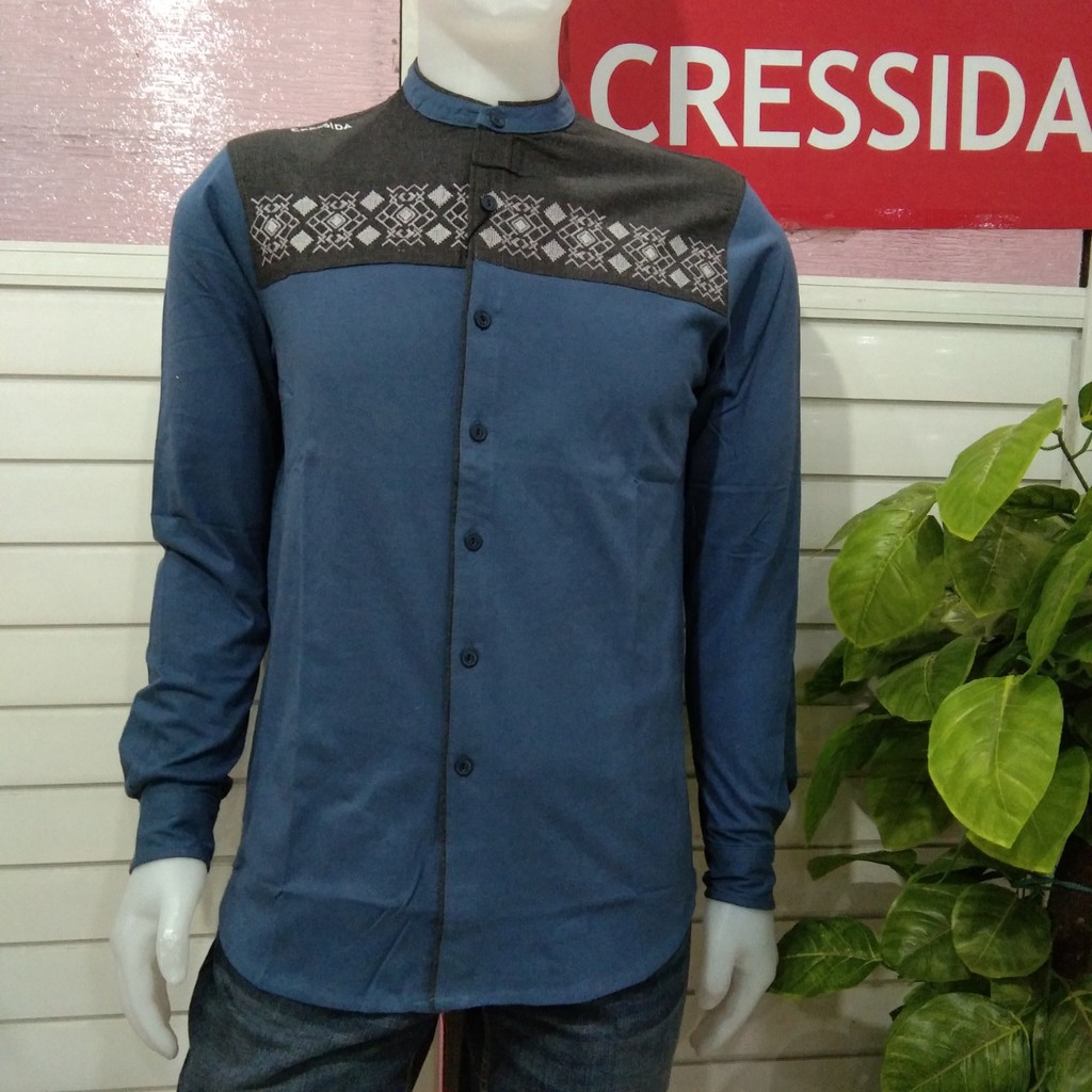 gof CRESSIDA MMRJK.902020 BAJU KOKO PRIA REGULAR Kemeja Casual Kemeja Lengan Panjang