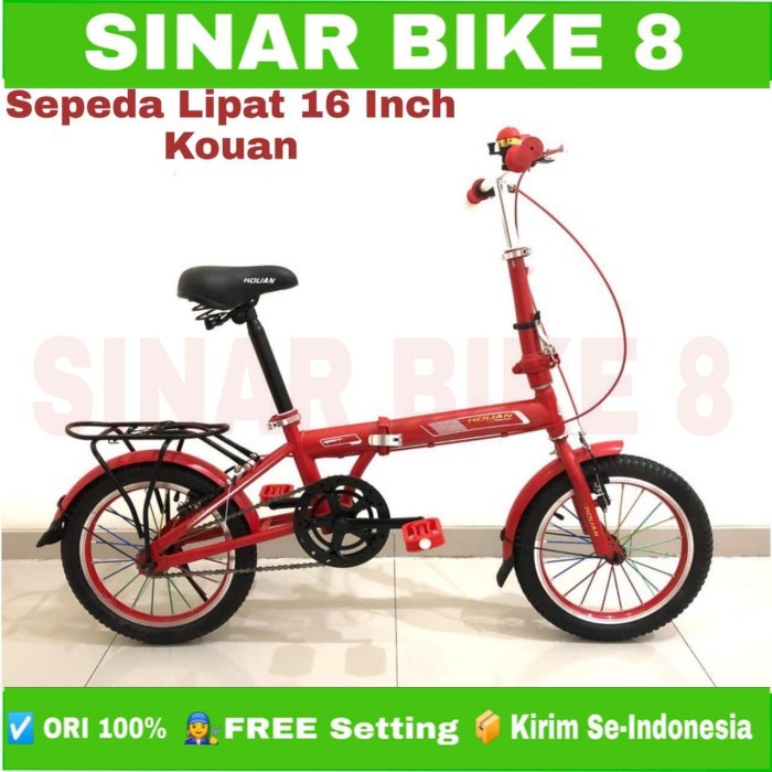 Sepeda Lipat KOUAN Boncengan Ukuran 16 Inch