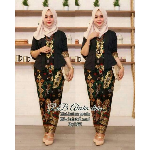Abay | Kebaya Medern Batik Kutubaru Kebaya Muslimah Rnb Alesha Etnic