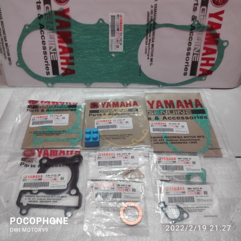 GASKET PAKING FULLSET 9 PCS MIO SPORTY SMILE NOUVO Z LELE ORIGINAL