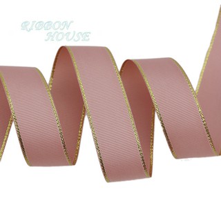 10 Yard Lot Pita Grosgrain Pink Emas Perak untuk 10 Yard Lot Pita Grosgrain Pink Emas Perak untuk