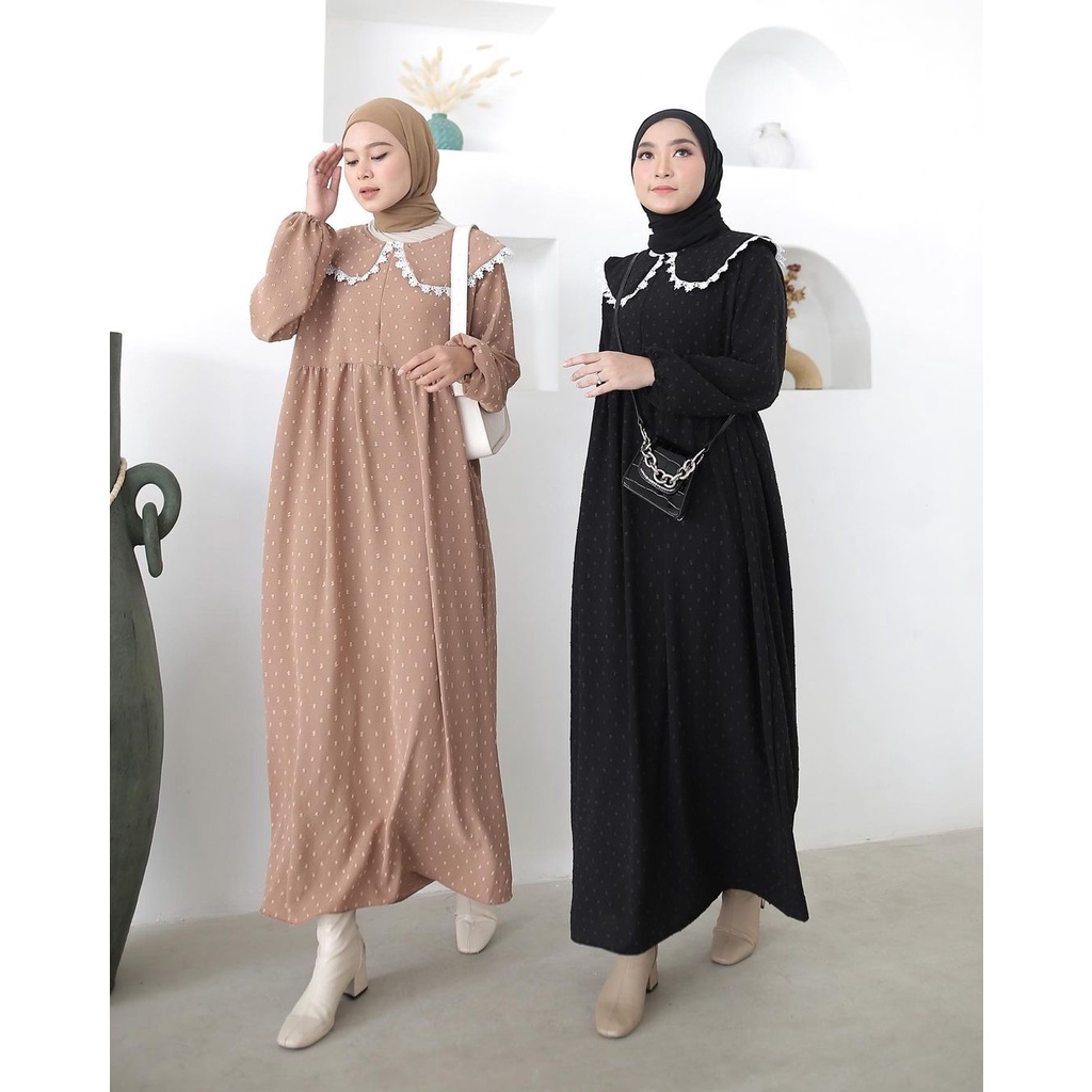 Nazia Maxi Dress | Gamis Muslimah Premium Rayon Uragiri