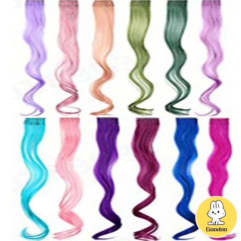 50cm Wig / Rambut Palsu Model Wanita Korea Manis Gelombang Panjang Aksesoris Mode -Doo