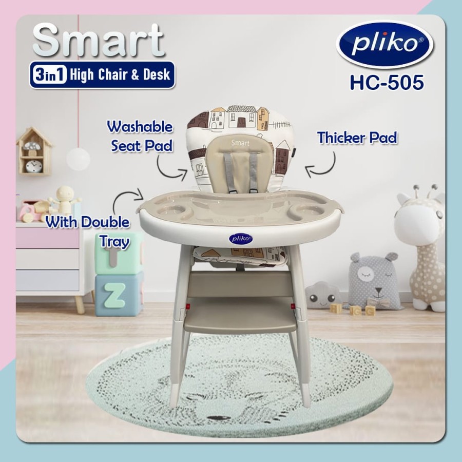 High Chair Pliko Smart 505 / Pliko HC-620 5in1 High Chair and Desk Smart LX