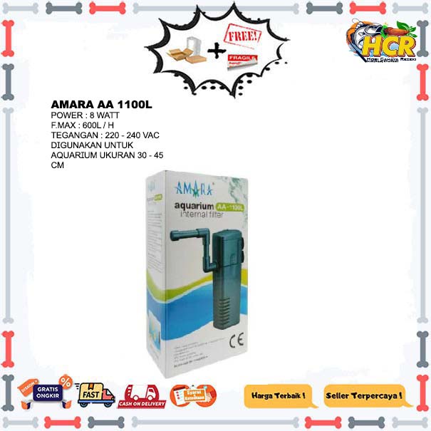 Amara AA 1100L Amara AA-1100L Aquarium Internal Filter Amara Internal Filter Aquarium