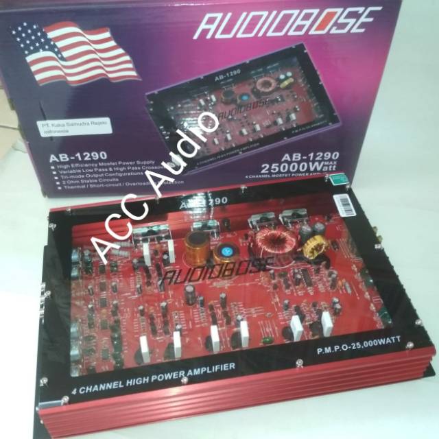 Power Mobil audiobose AB-1290 MOSFET 4CHANEL