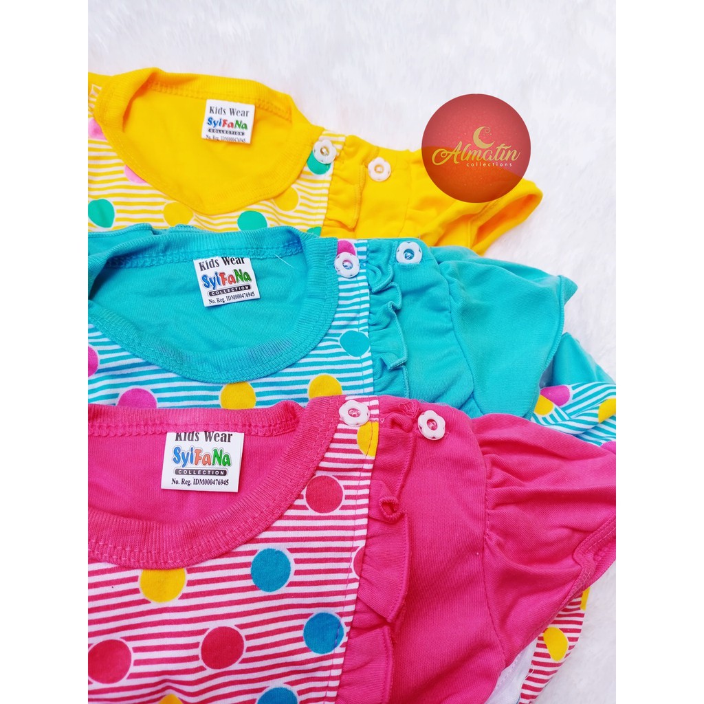 Setelan Baju Bayi Perempuan 3-18 Bulan / Dres Bayi Lucu