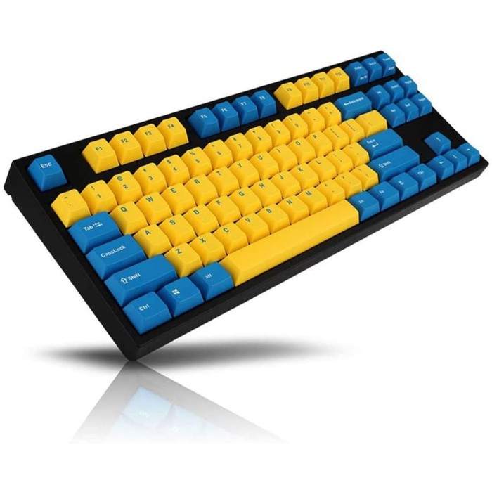 Leopold FC750R Yellow Blue Mechanical Gaming Keyboard