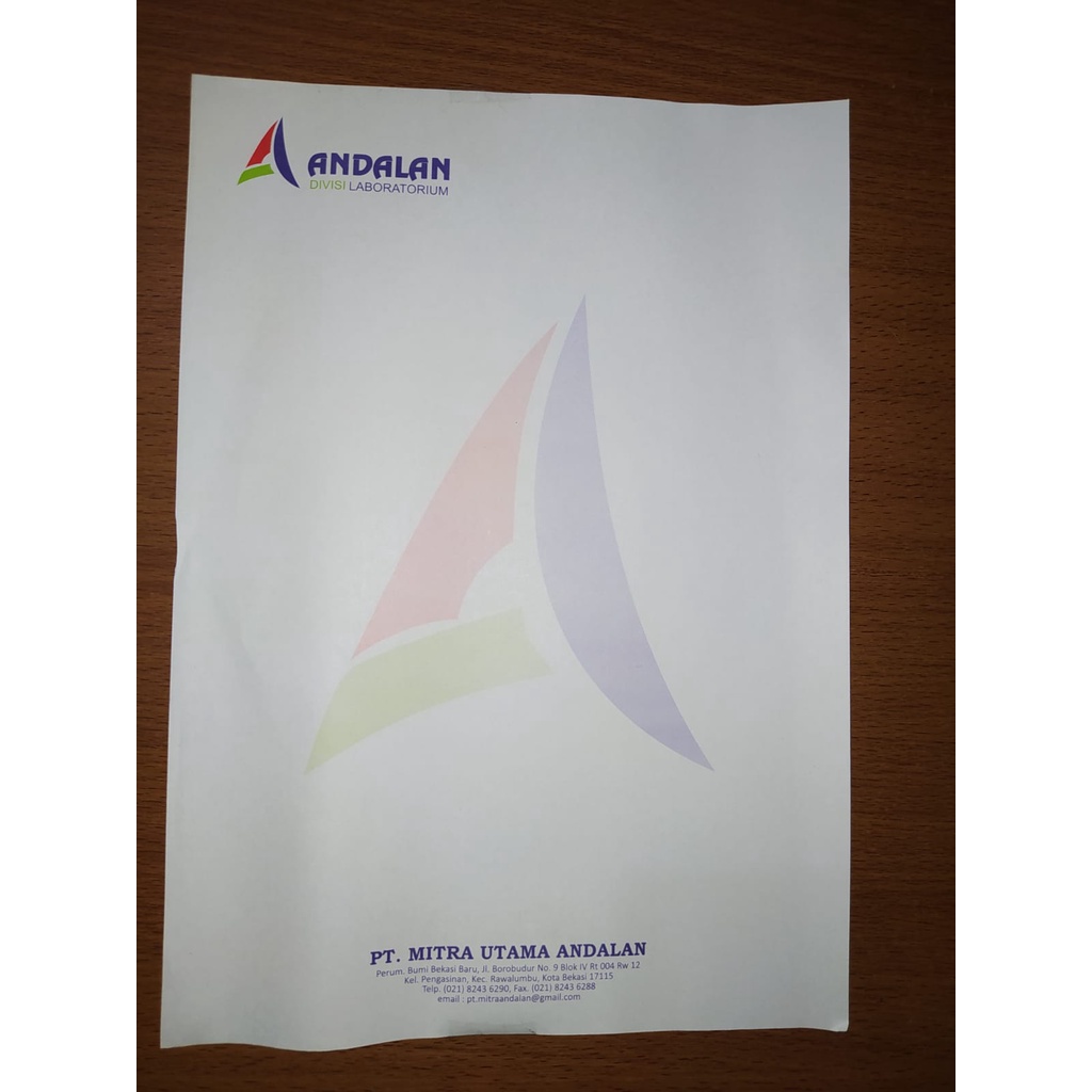 

Cetak Kop Surat Full Color Kertas HVS