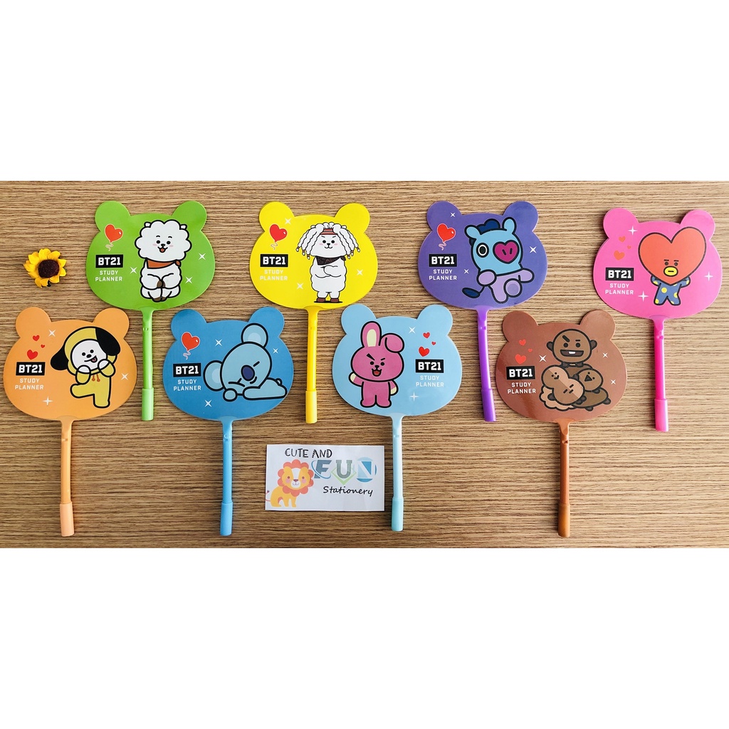 

GEL PEN KIPAS KECIL BTS / BOLPEN KIPAS KARAKTER