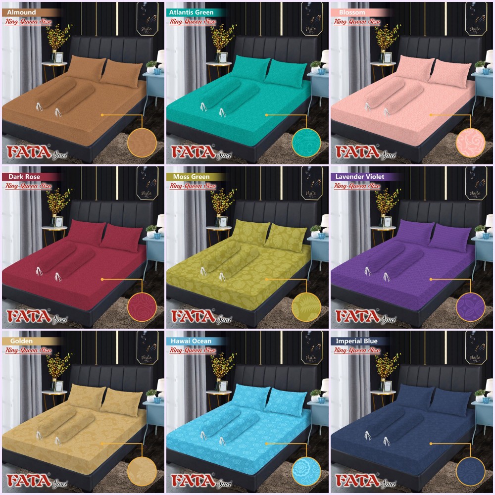FATA - Sprei Queen (160x200) Polos Embossed Terlaris pilihan