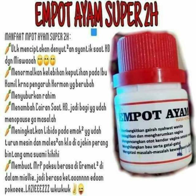 

EMPOT AYAM SUPER 2H (ANTI PELAKOR)