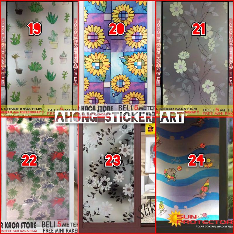 TICKER KACA MOTIF/STIKER KACA MOTIF/STIKER/STICKER/STICKER KACA JENDELA/STIKER KACA RUMAH