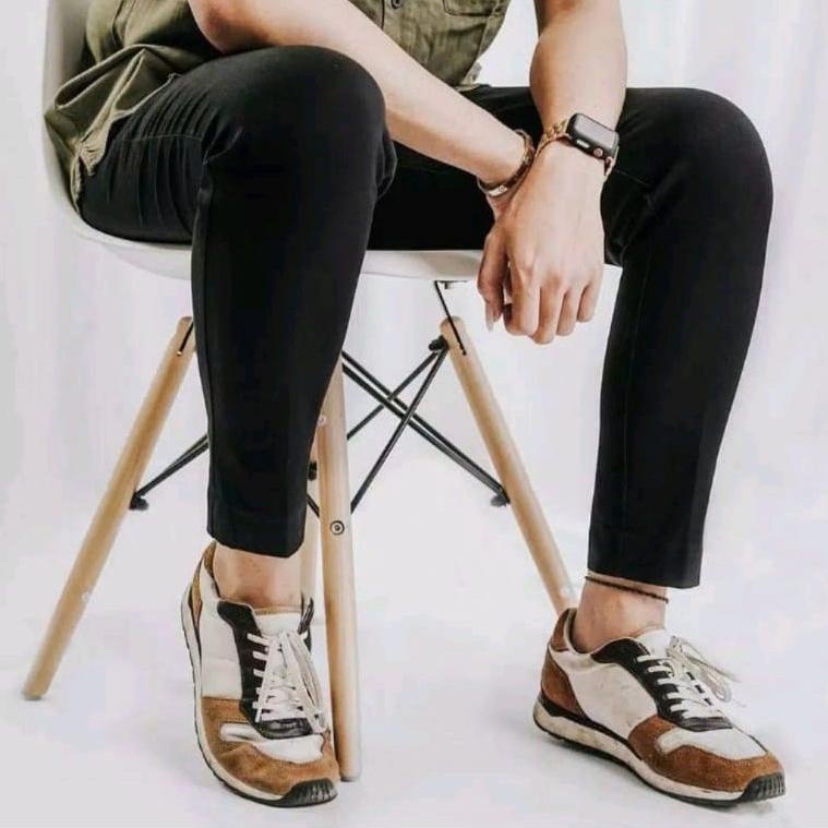 Celana Panjang Slimfit Chino/Cino/Chinos Pria/Cowok - Krem(Cream)/Abu(Grey)/Hitam(Black) "KRG.20Au22