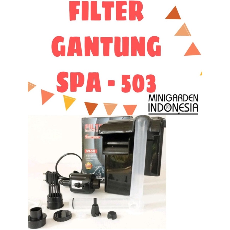 SPA-503 FILTER GANTUNG ULTRA TIPIS HANGING FILTER AQUARIUM HIDROPONIK