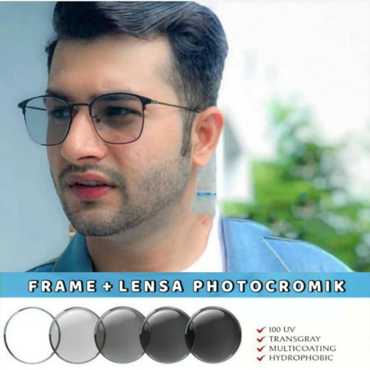 Kacamata Optik Photocromic Anti Radiasi 1924 Gaya Vintage Untuk Unisex