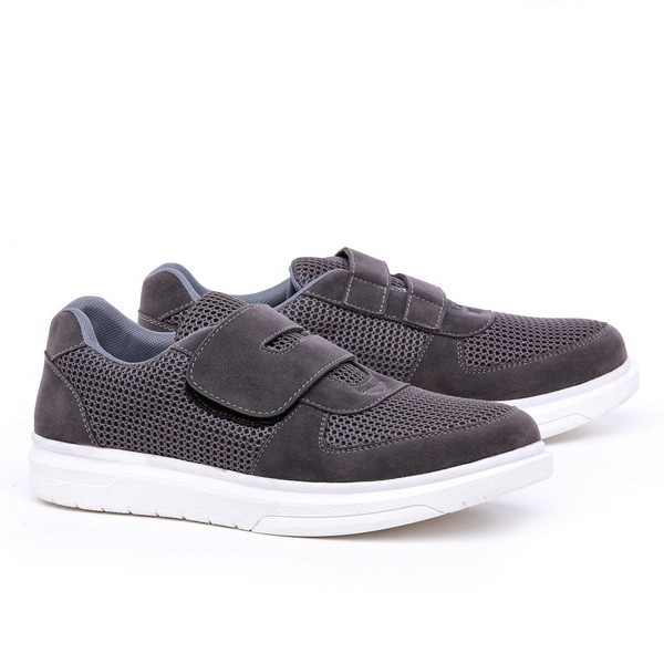 sepatu wanita perepet sneaker GRCI-50 abu - slip sneakers casual santai cewe original