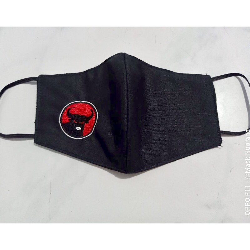 MASKER PDI PERJUANGAN BORDIR (3 PLY)