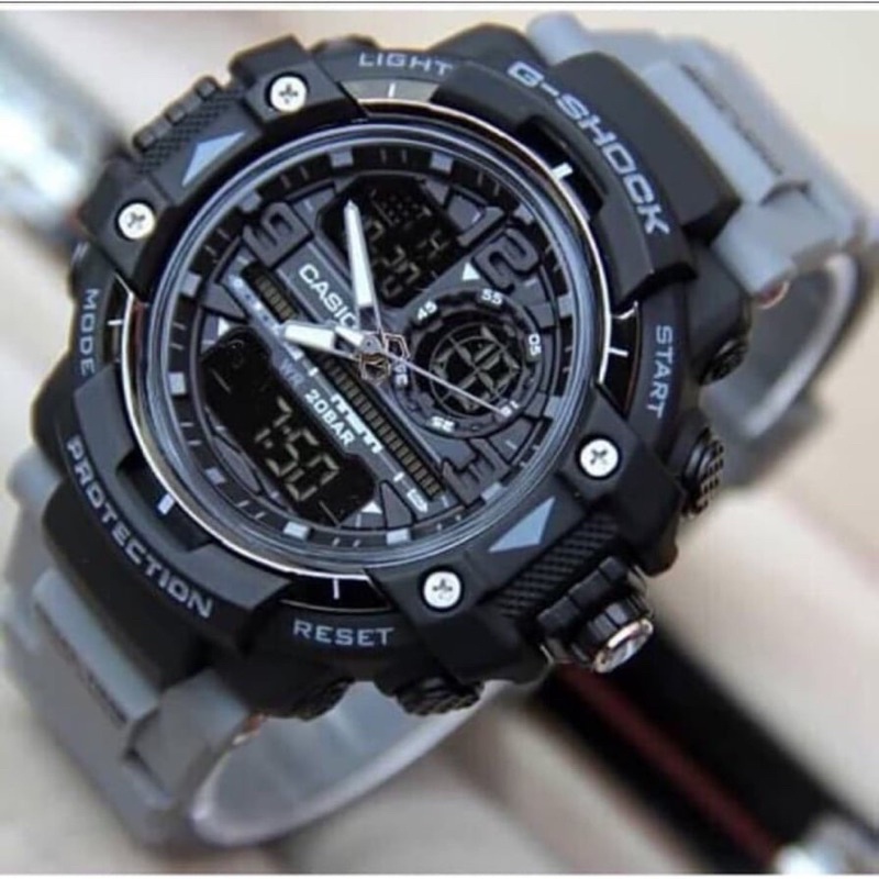 READY STOK JAM TANGAN PRIA CASUAL Sporty G-shock Double Time GWN 8600 GS-2373 ANTI AIR