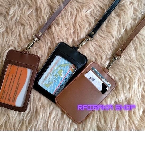

ゲ Id Card Kulit Name Tag Kulit Card Holder produck terbaik