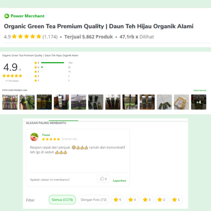 

TEH-DAUN- ORGANIC GREEN TEA PREMIUM QUALITY | DAUN TEH HIJAU ORGANIK ALAMI 100GR -DAUN-TEH.