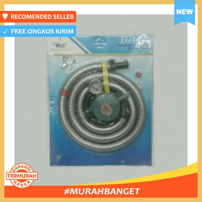 Kompor - Selang Gas Mls Dulexe Paket Selang Regulator 1.8 Meter - Dapur