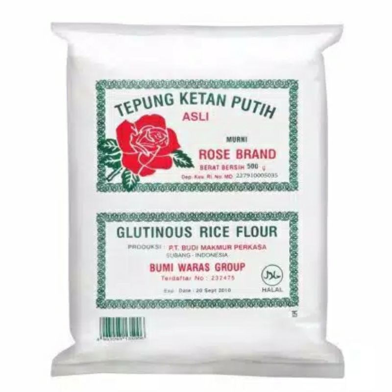 

Tepung Ketan Putih Rose Brand 500gr