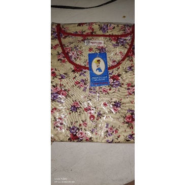 Piyama Cp set celana panjang Katun Motif Bunga Pretty girl-KODE 28D