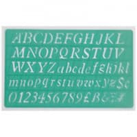 

Penggaris HURUF&ANGKA/Lettering stencils LINEX 8820 uk 20mm reff 5870