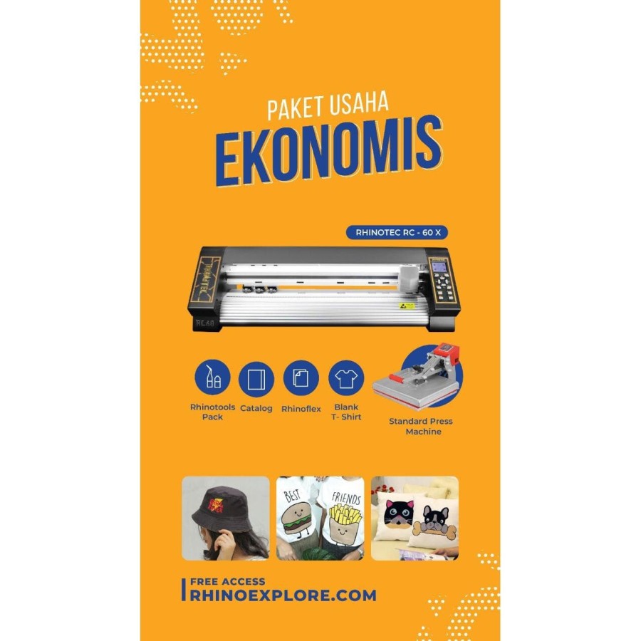 Rhinotec Paket Usaha Sablon Digital Ekonomis