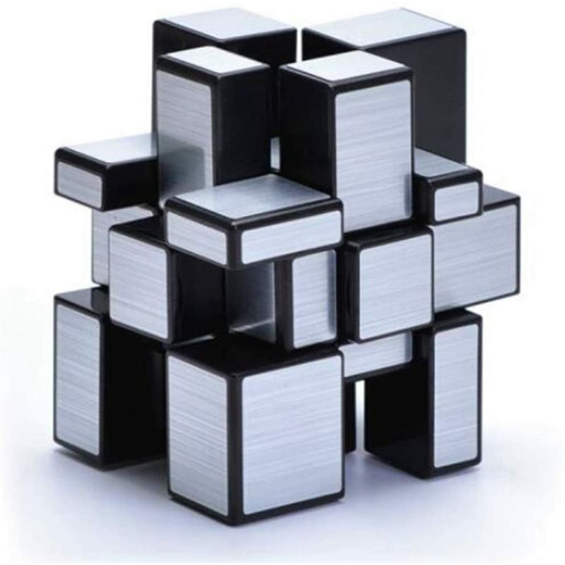 Rubik Mirror 3x3 Qiyi Mirror 3x3 Silver ORIGINAL