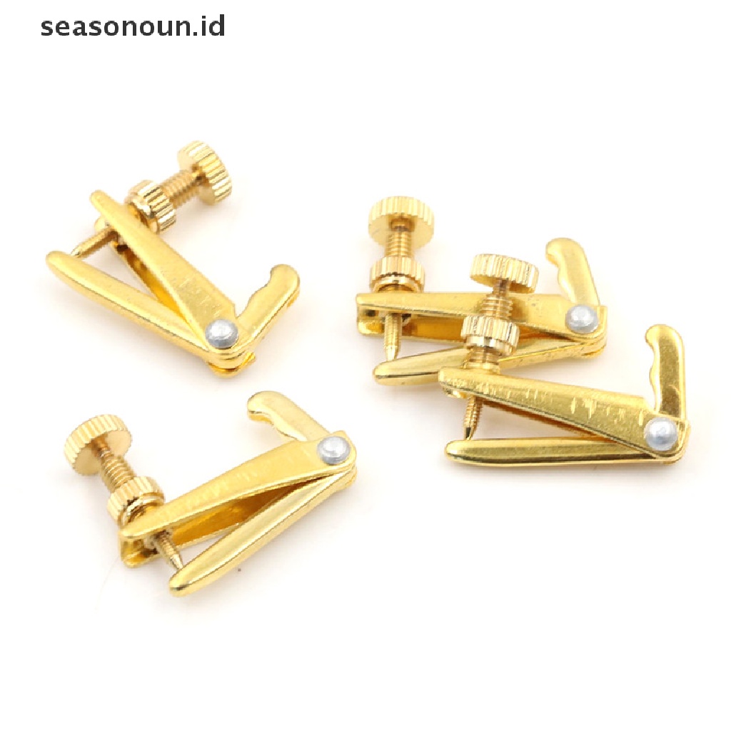 【seasonoun】 4PCS Violin String Tuner Fine Tuner Adjuster Parts Fit 3/4 - 4/4 Violin .