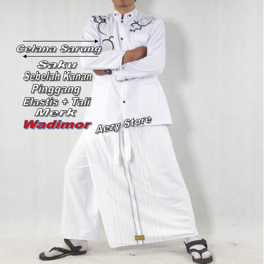 Celana Sarung Wadimor Putih Original Terbaru - Sarung Instan Wadimor Putih Tulang